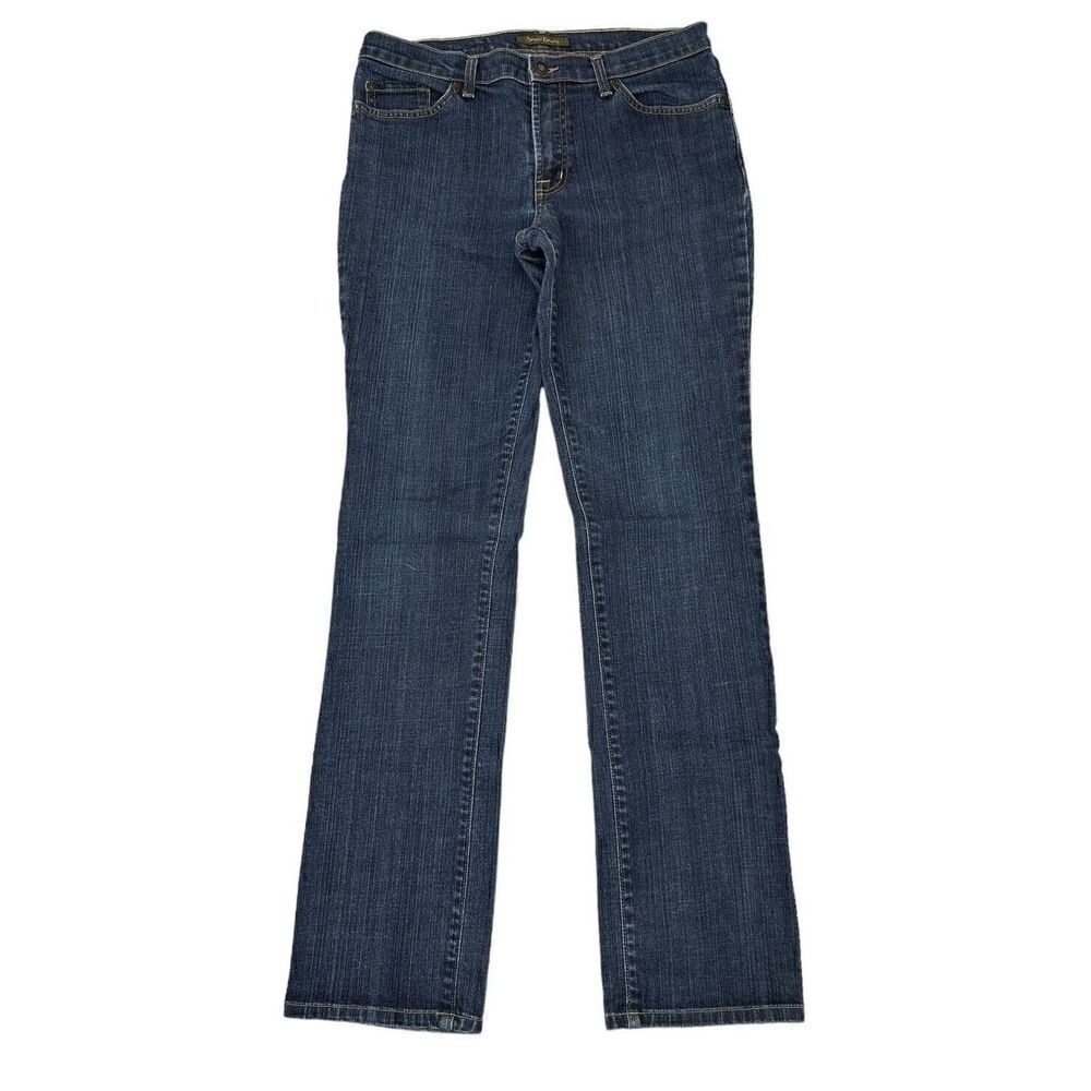 David Kahn Lauren Jeans Straight Leg Dark Wash Mid Rise Womens Size 10 Inseam 33